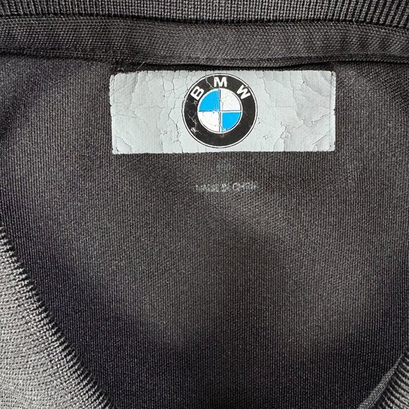 BMW Polo Shirt Mens M Black Embroidered Logo Car Dealership Staff Uniform - Picture 3 of 6